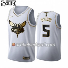 NBA Charlotte Hornets Trikot Nicolas Batum 5 Nike 2019-2020 Weiß Golden Edition Swingman - Kinder